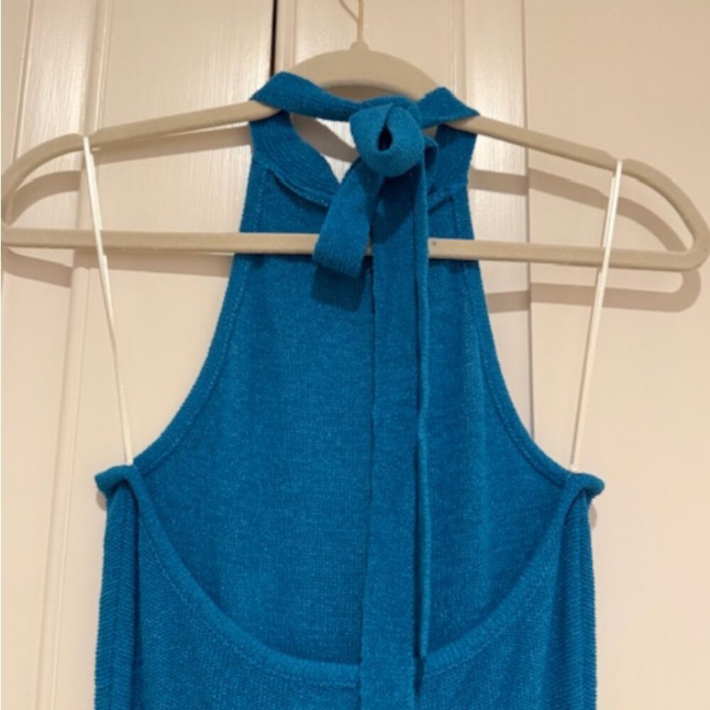 NWT's DOUBLE ZERO SWEATER DRESS SIZE SMALL in BLUE